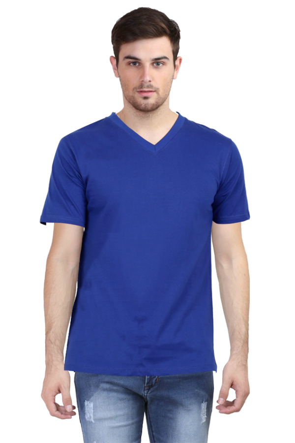 Male V Neck T-Shirt | UV34 - Image 2